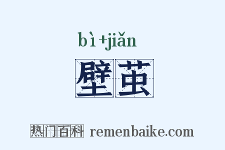 壁茧是什么意思的图片